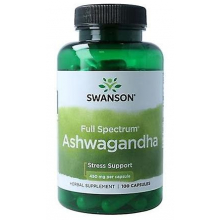 Swanson Full Spectrum Ashwagandha 450mg 100 kapslí