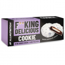 Allnutrition Fitking Delicious Cookie, White Choco Cream - 128 grams